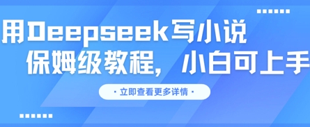 用Deepseek写小说，保姆级教程，小白可实操-余鲤网创